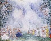 James Ensor The Garden of love Norge oil painting reproduction